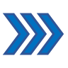 left chevron arrow blue